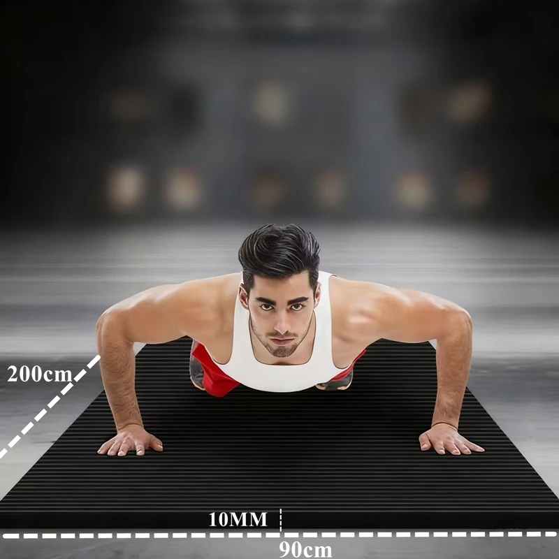 

1PCS 200x90/80x1CM Yoga Mats Pilates Gymnastics Mat Fitness Equipment Rubber Anti-slip Sport Fitness Mat for Exercise Yoga