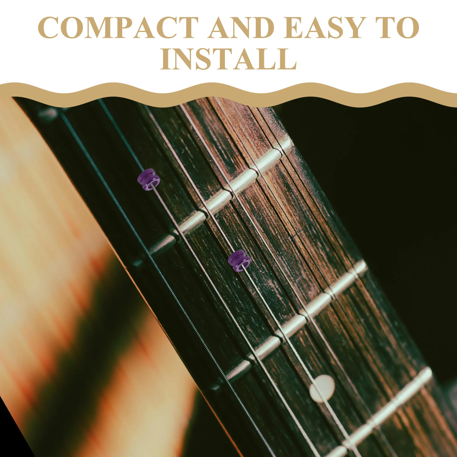 ลูกปัดโลหะหลากสีสำหรับสายกีตาร์ 20 ชิ้น อุปกรณ์เสริมสำหรับกีตาร์โปร่ง กีตาร์ไฟฟ้า กีตาร์เบส ทนทาน ช่วยเพิ่มคุณภาพเสียง