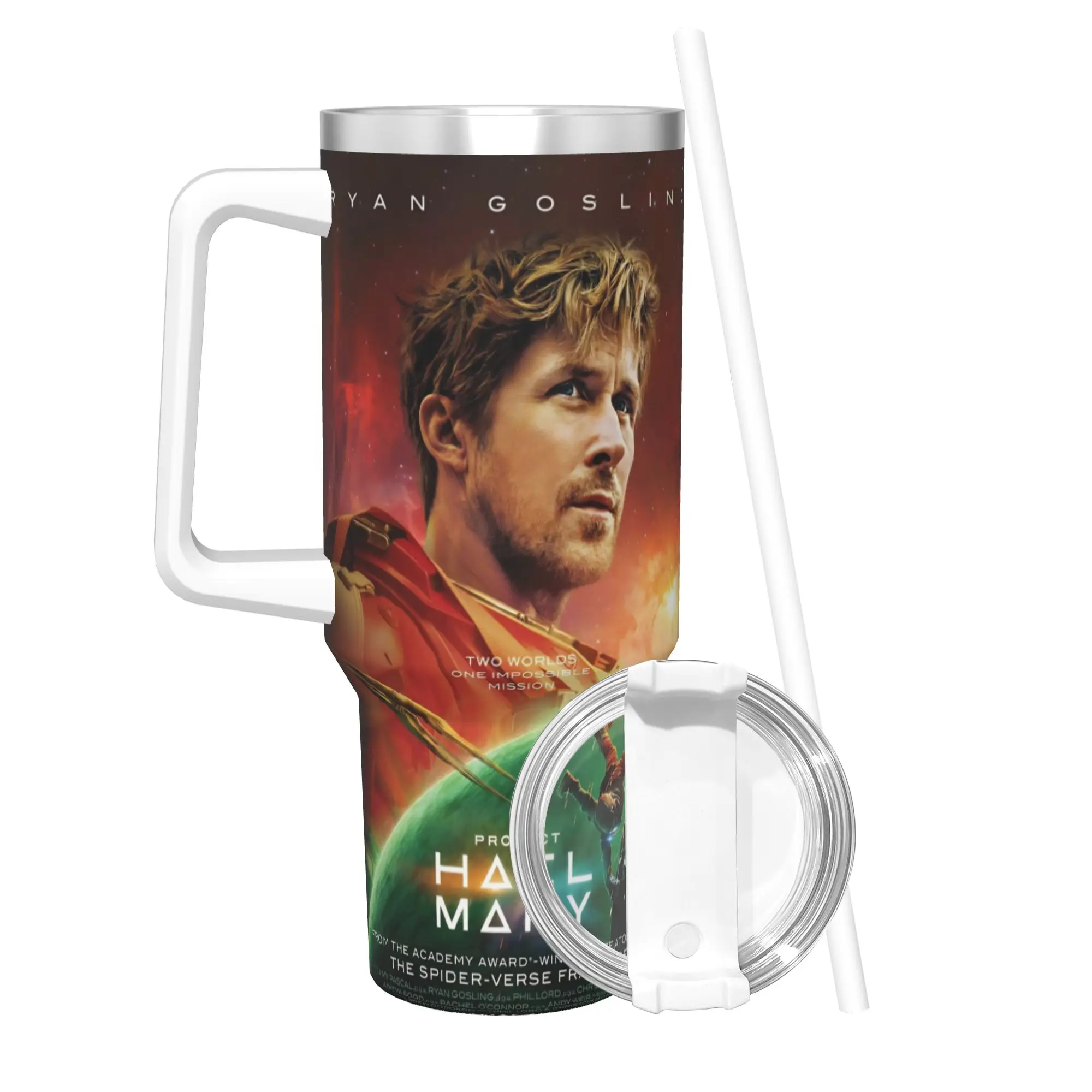 Project Hail Mary Movie 2026 Tumbler Vacuum Insulated  Thermal Cup Stainless Steel Double Wall Mug Water Bottle 40oz