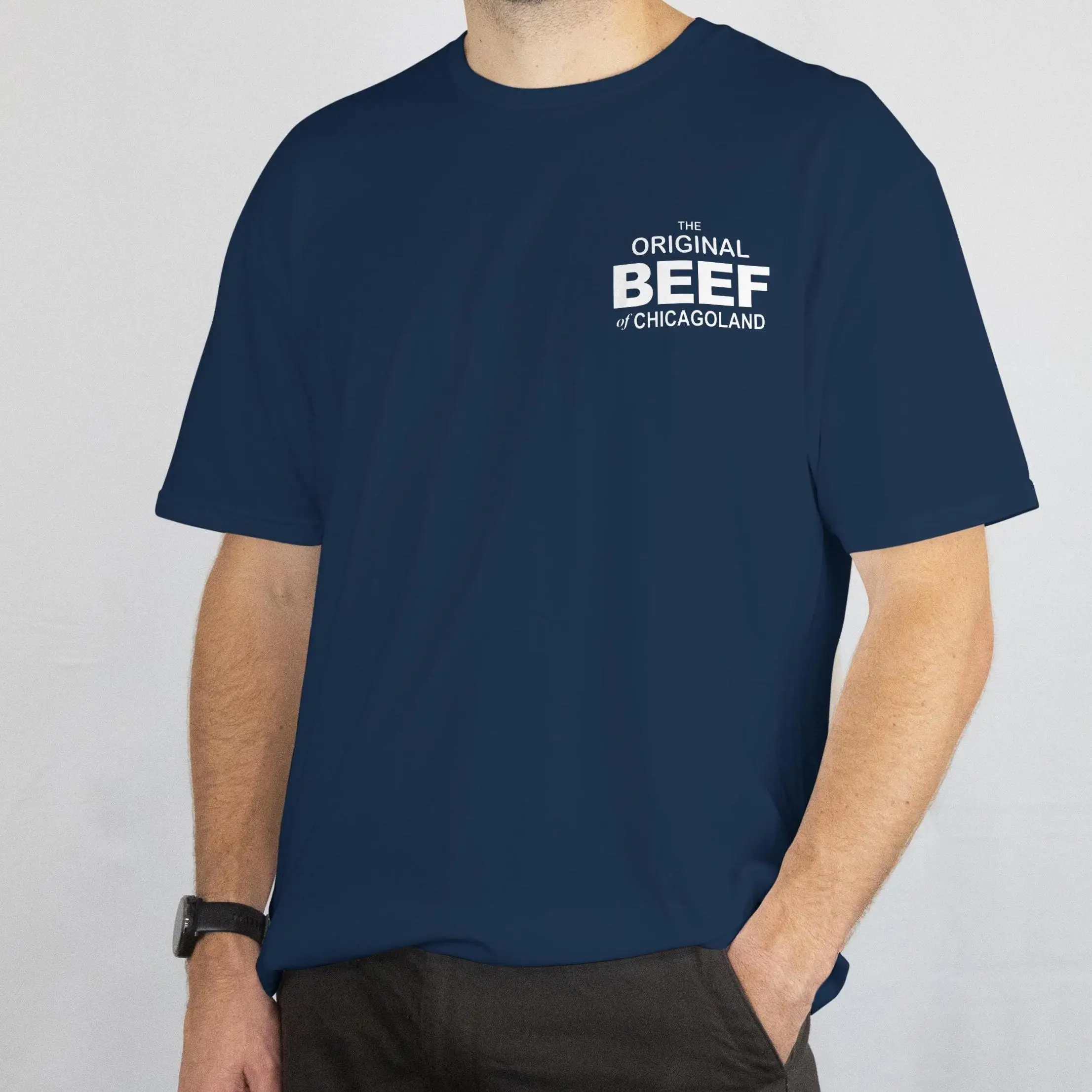 The Original Beef of Chicagoland T Shirt The Bear TV Show Front Chest Print Fans Gift Casual Cotton Short Sleeve Tee