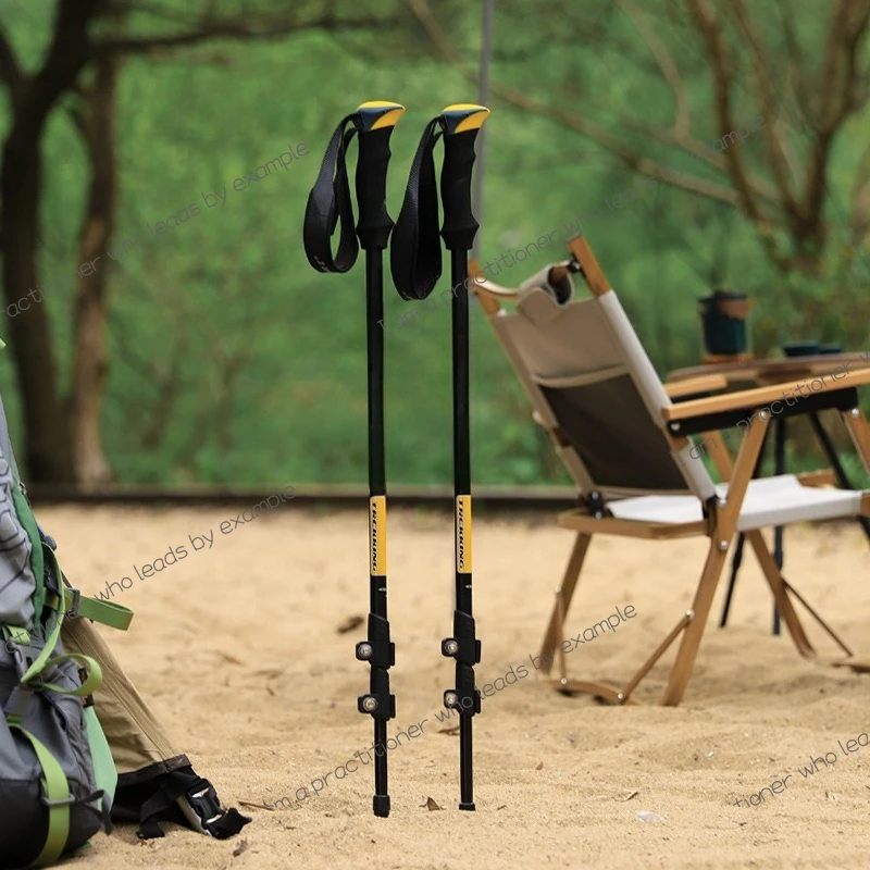 Outdoor hiking poles, ultra-light outer lock 7075 material, hiking poles