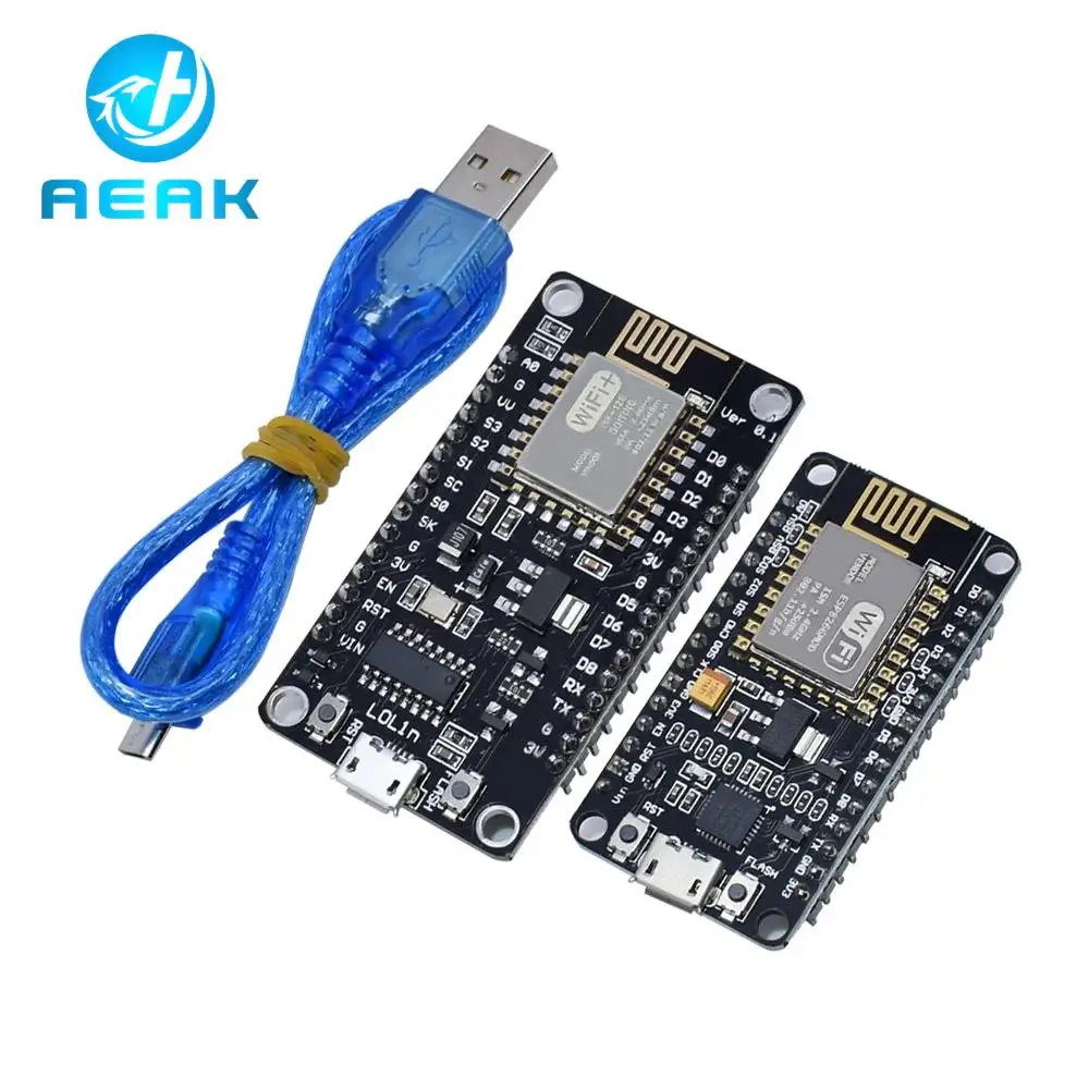 Módulo sem fio V3 NodeMcu, Lua WiFi, Internet das Coisas Board Based, ESP8266, ESP-12E, Arduino Compatível, CH340, CP2102, 4M