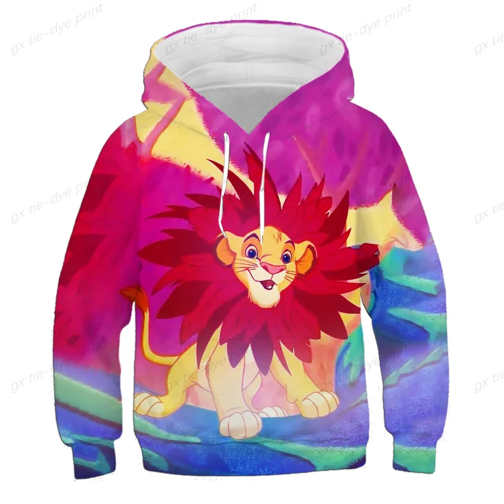 Boys and girls Lion King design Hoodie spring and autumn teenagers animal Hoodie children's clothing sportswear