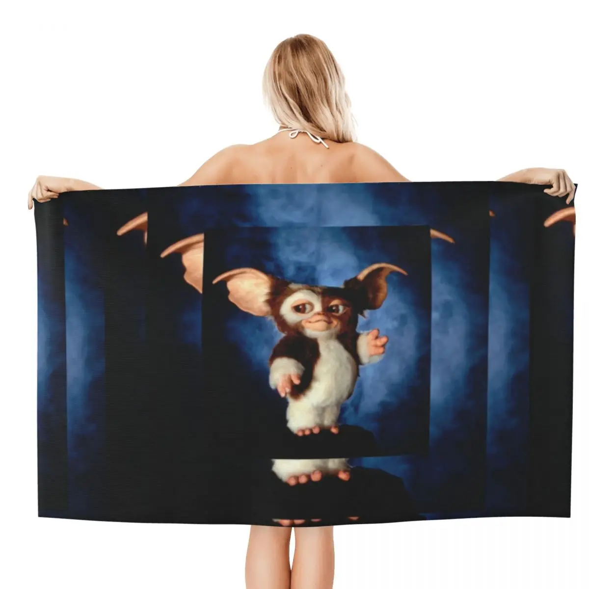 Gremlins Mogwai Beach Towel Quick Drying Cute Gizmo Super Soft Microfiber Bath Sauna Towels