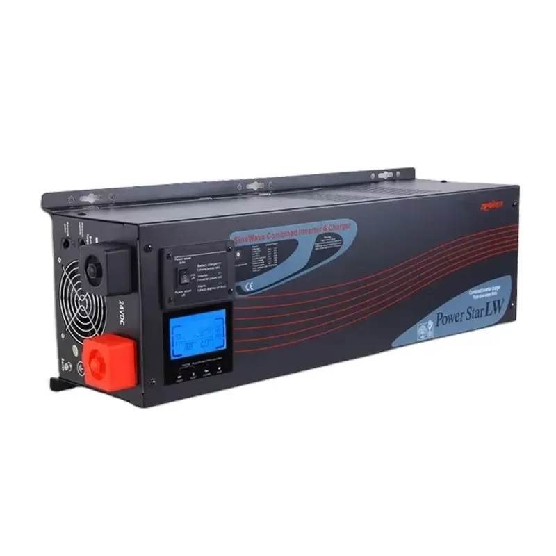 3000W Pure Sine Wave Off-Grid Inverter DC to AC with LCD Display 120V 240V Single Split Phase Hybrid Solar Inverter for