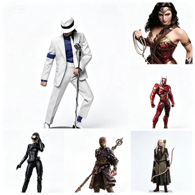 In stock: INART full series - Black Mythology, Batman, Catwoman, Wonder Woman - 1/12 action figure, collection series, gift set - view 3