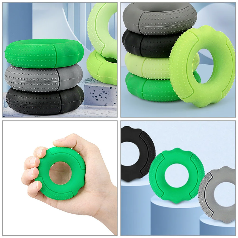 

Compact Silicone Hand Grip Trainer Ring for Improved Dexterity Pinching Crushing Extensions Exercise Tool for Hand Strength