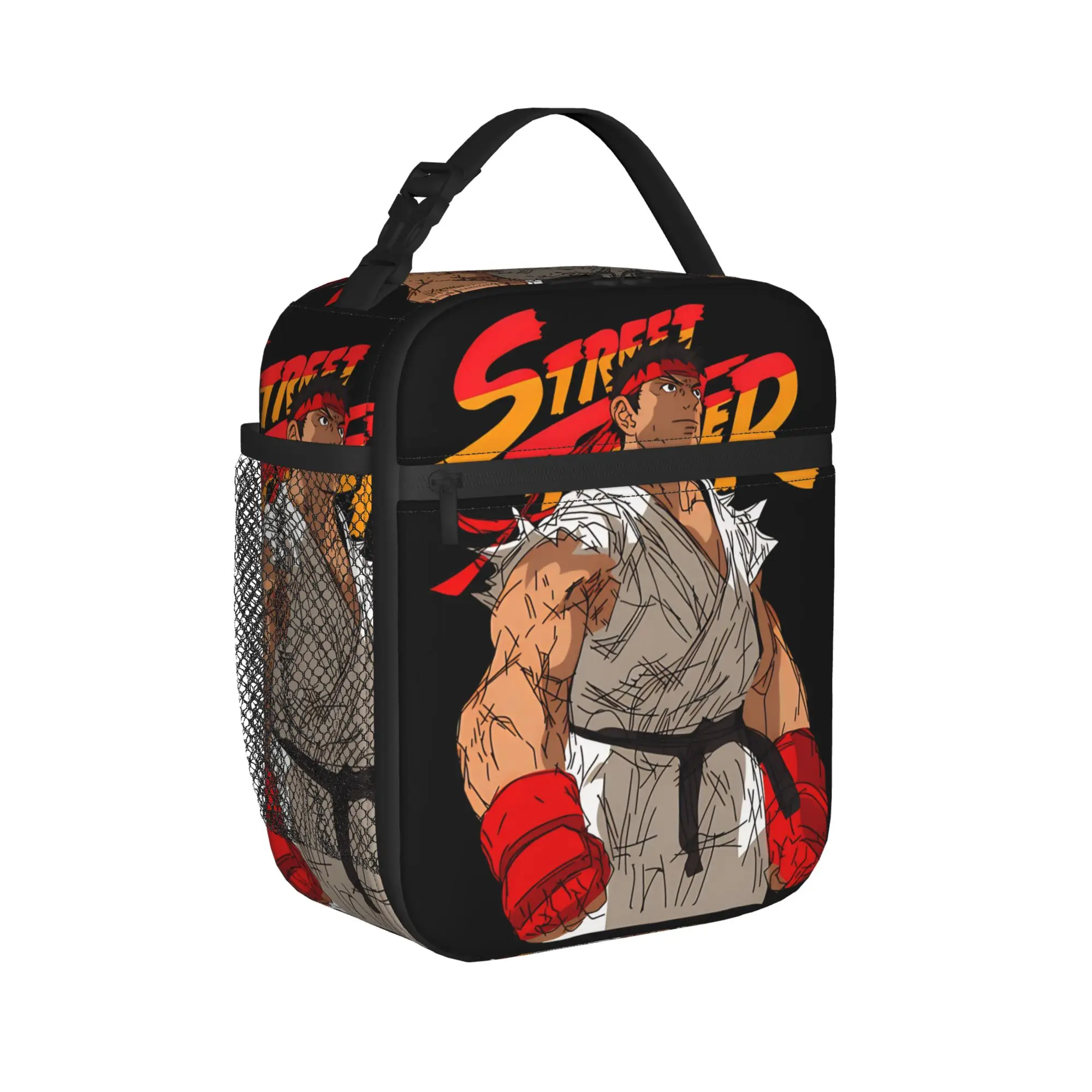 Streets Fighters RYU Movie 2026 Thermal Insulated Lunch Bags for School  Portable Bento Box Men Women Thermal Cooler Lunch Box