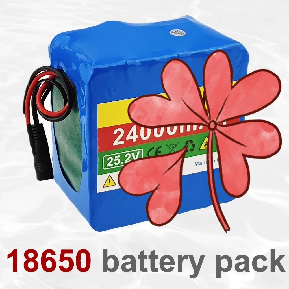 Rechargeable Scooter Bicycle Batteries Solar BMS 6S6P Battery Packs 24V 24Ah Lithium Battery