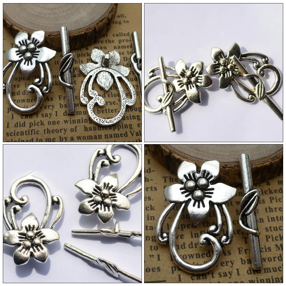

Necklace Buckle Decorative Vintage Decoration Decorate Jewelry Accessories Alloy Flower-shaped