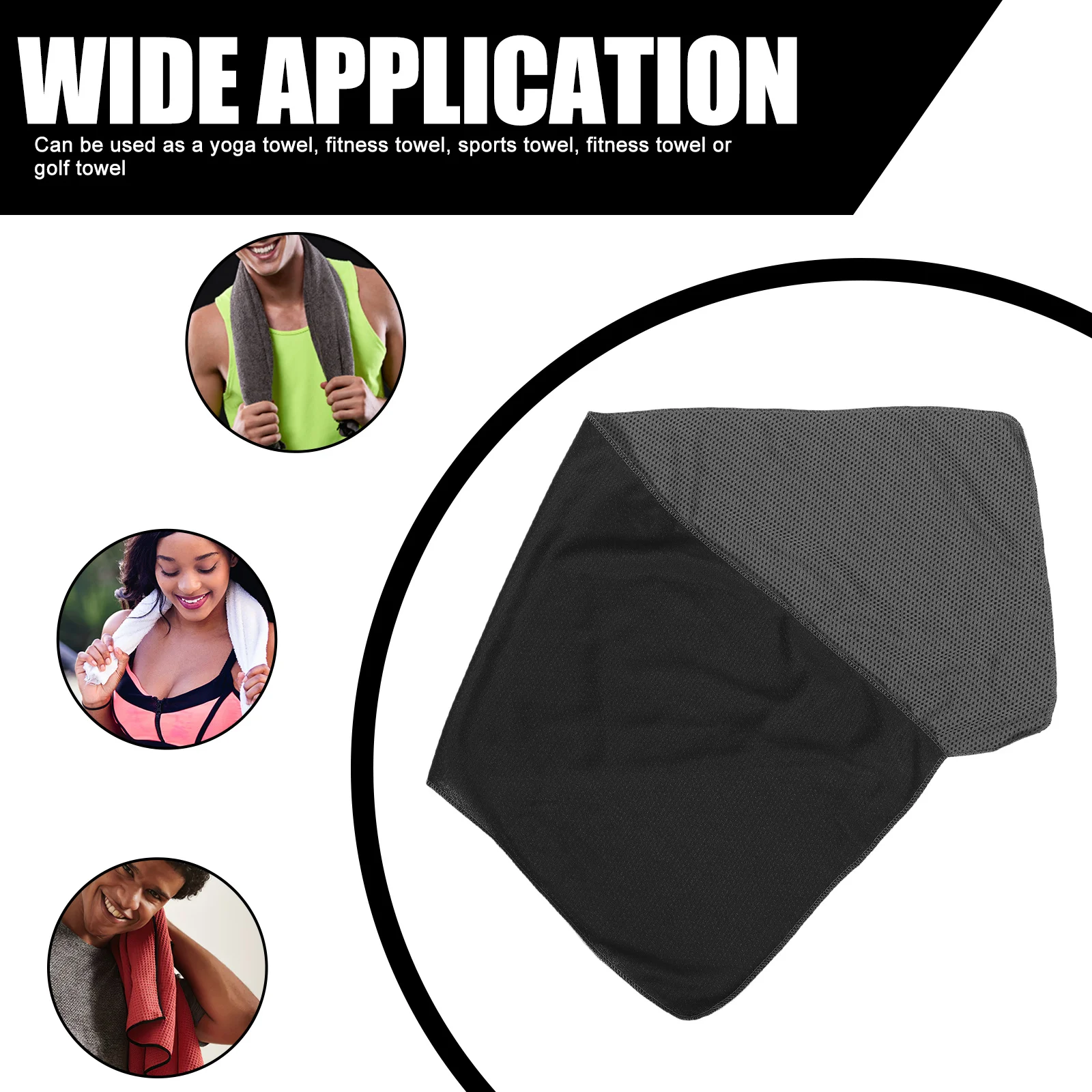 

Workout Towel Quick Dry Cooling Sports Towel Multi-Use Fitness Gym Hiking Camping Sweat Absorbent Comfortable Soft