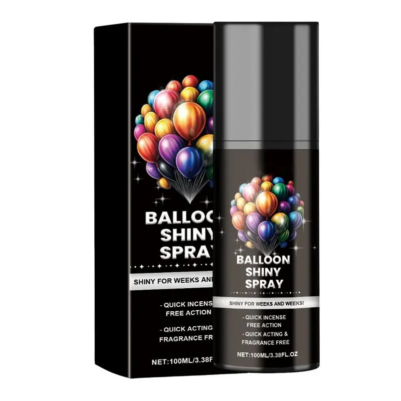 Balloon Shine Spray 100ml Balloon Brightener Spray Balloon Shiny Enhancer Balloons Colorful Spray for Balloons to Shine