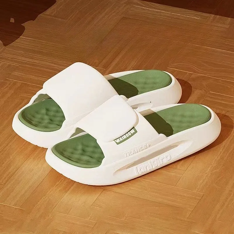 

2025 New Summer Stylish Couple Design Men's Thick Sole Slides Non Slip Perfect for Home & Beach Outdoor Wear