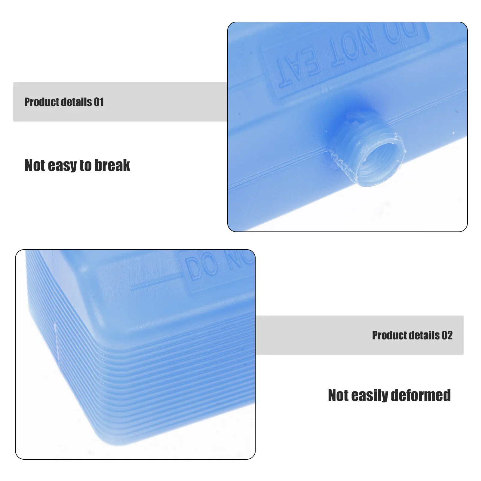 2Pcs Fast Acting Ice Packs Advanced Cooling Ice Box for Portable Air Cooler Ac Unit Lunch Box Outdoor Activities Camping Use