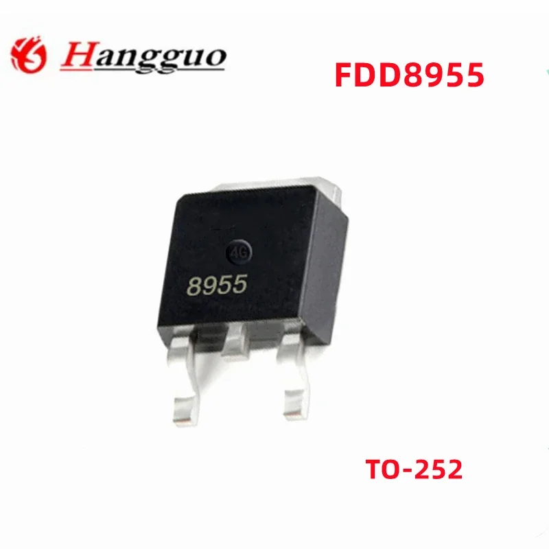 

50Pcs Original FDD8955 8955 TO-252 60V 10A Best Quality