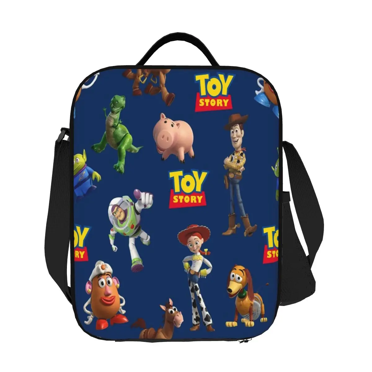 Custom Toy Story Cartoon Insulated Lunch Bag for Work School Leakproof Cooler Thermal Lunch Box Women Children