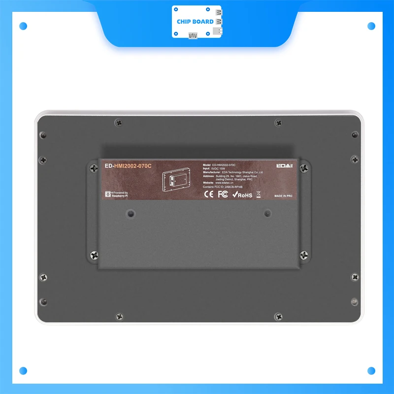 ED-HMI2002: Entry-Level Industrial Tablet for Raspberry Pi 4+ with Touch Display