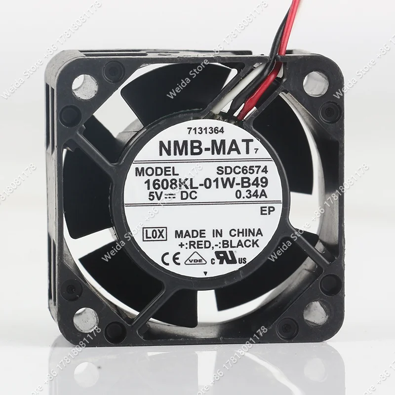 

1608KL-01W-B49 12V 24V 48V DC5V 0.34A 4020 40X40X20MM 4CM Three wire Switch Server Fan NMB