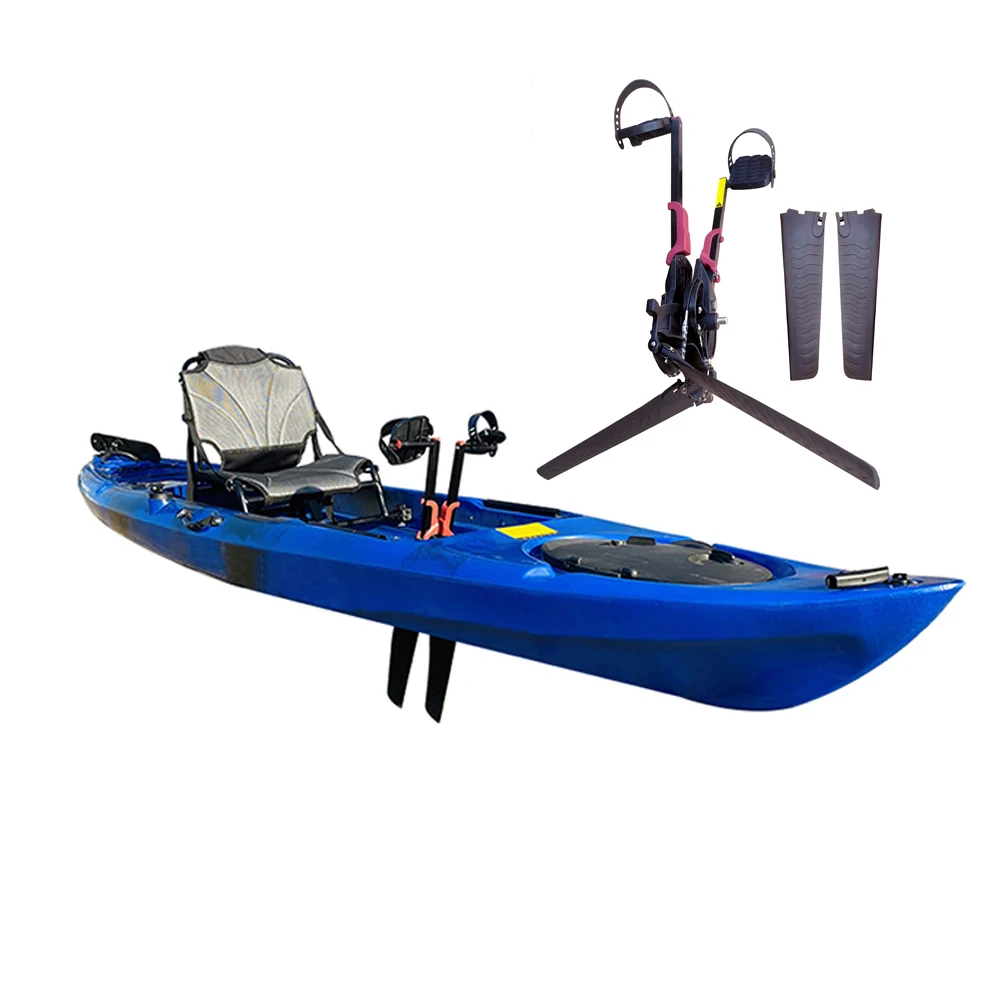 Pedal Drive Fishing Kayak for One Person, Water Play Equipment, Motor Kayak with Propeller