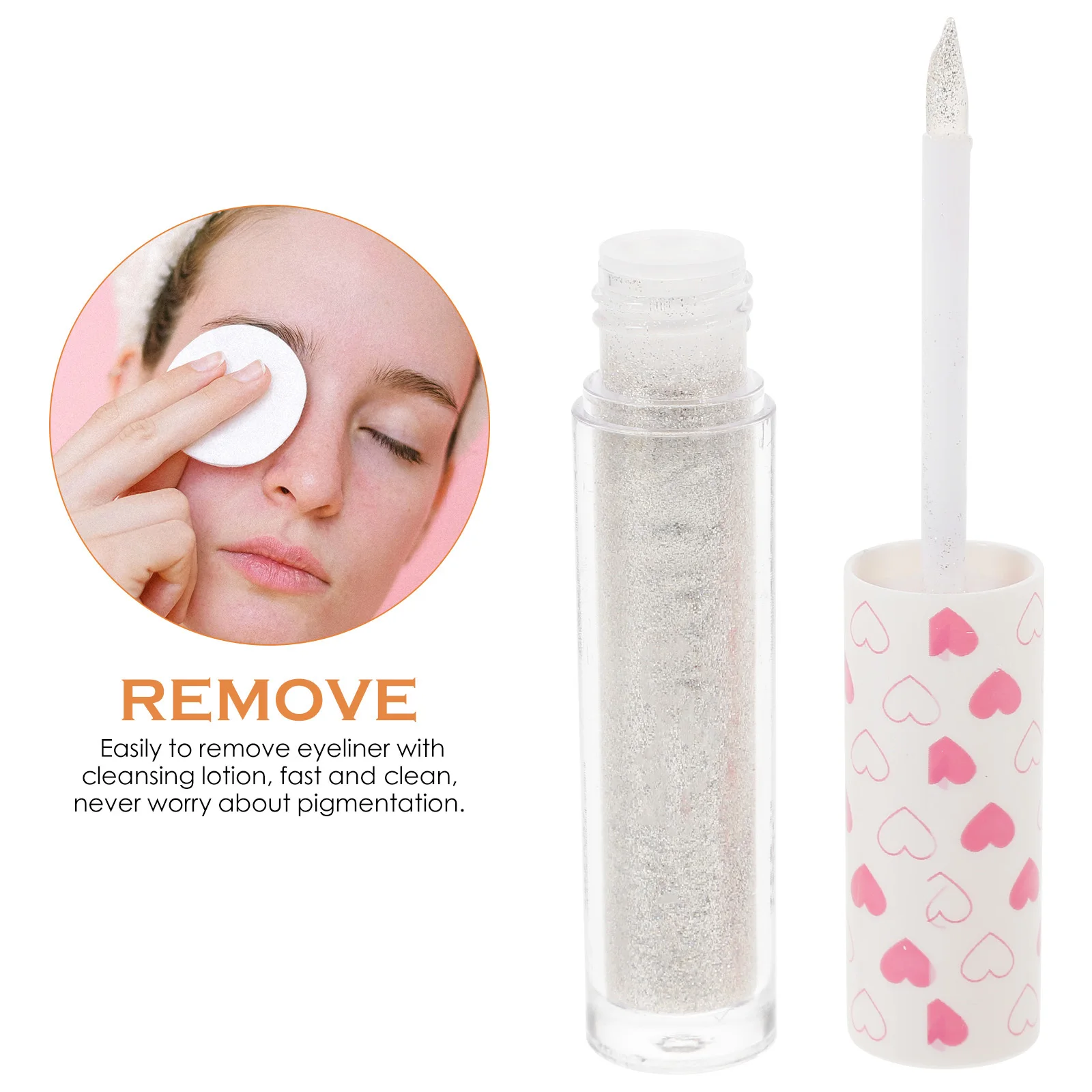 Metaliczny płynny eyeliner perłowy brokatowy diamentowy kolorowy eyeliner w pisaku wodoodporny długotrwały makijaż