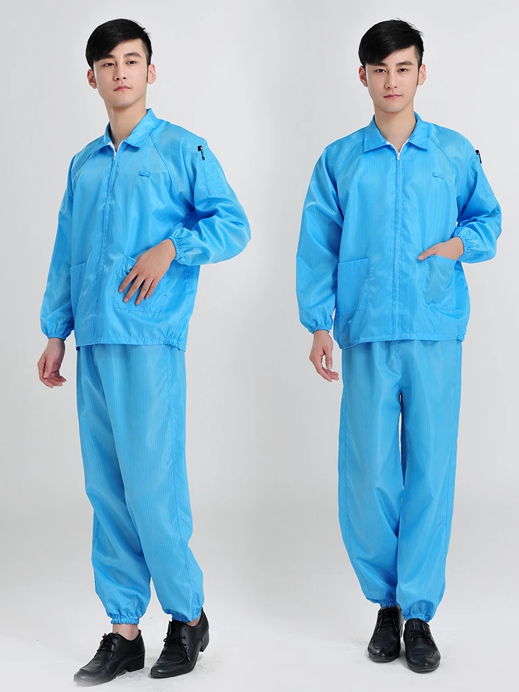 Anti-Static Workwear Dust-Free Suit Top Half Body Protection White for Men And Women Food Industry Fujianhong No Dust Suit