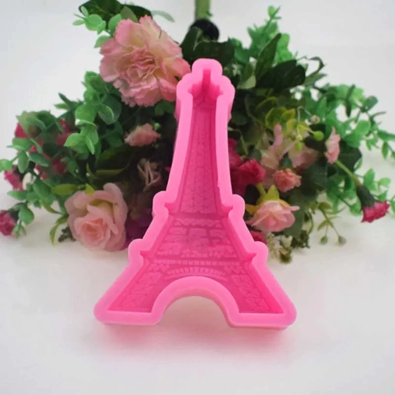 3D Eiffel Tower Silicone Candle Molds Handmade Tower Soap Gypsum Resin Casting Mold DIY Chocolate Cake Baking Tools Home Crafts