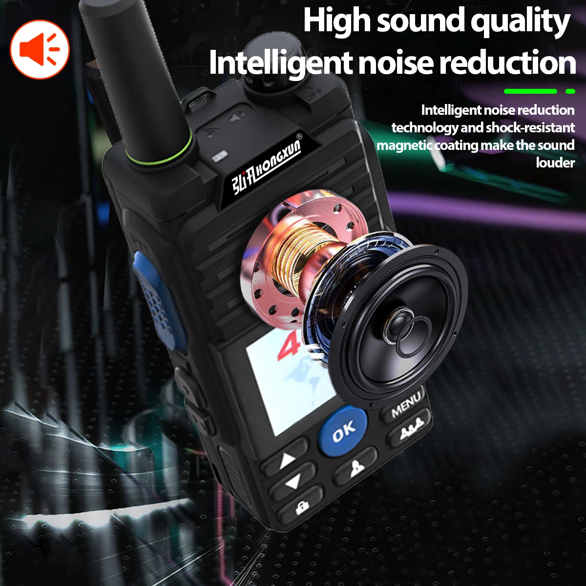 HX T56 Wireless Handheld Walkie Talkie 4G POC GPS Automatic Positioning IP54 Waterproof Long Range 5000km Zello 4G Coverage