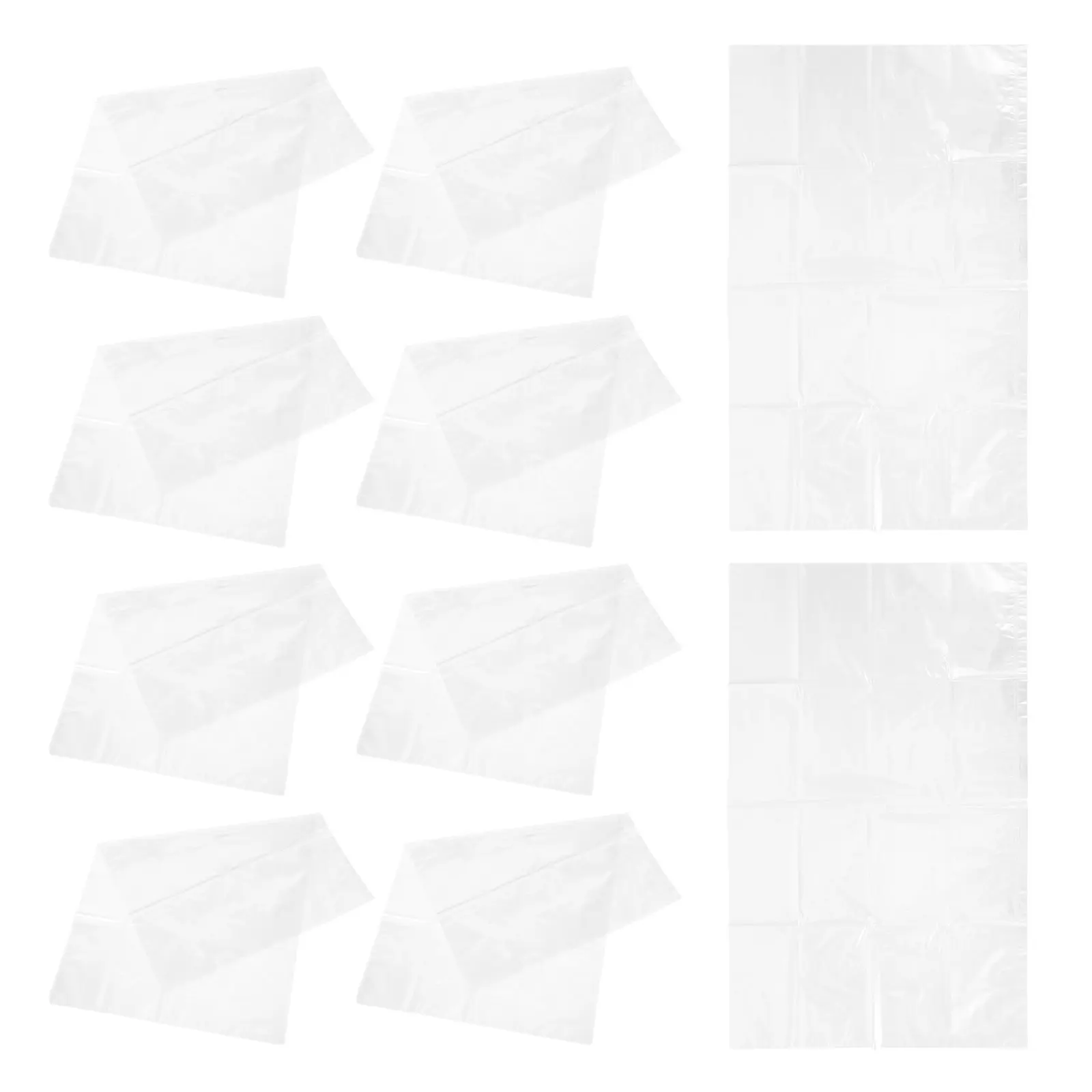 10Pcs Slow Cooker Bags High Temperature Resistant Disposable Oven Liners Clear Cooking Bags for Roasting Baking Oval and Round