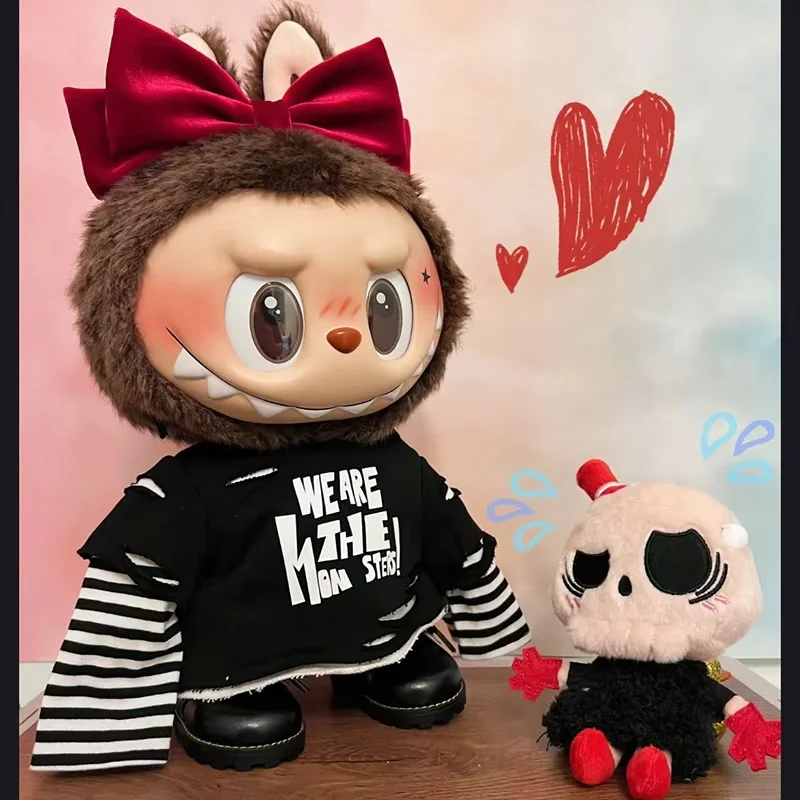 New 38cm Genuine The Monsters Labubu Catch Me If You Like Me Vinyl Doll Series Valentine'S Day Gift Box  Movable Doll Toys Gift