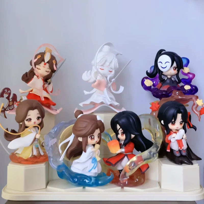 

Лидер продаж, оригинальная глухая коробка серии Tian Guan Ci Fu Danqing Fenghua, периферийные устройства ручной работы в стиле аниме, модное украшение для рабочего стола, подарочная игрушка