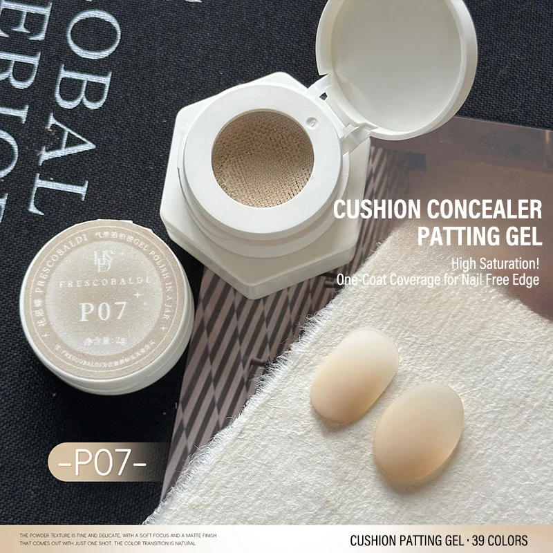 Air Cushion Patting Gel, Hochpigmentiertes Blush Gradient Ombre Nagelkunst-Gel, Kein Abwischen Nötig, UV-LED Transfer-Lack zum Einweichen