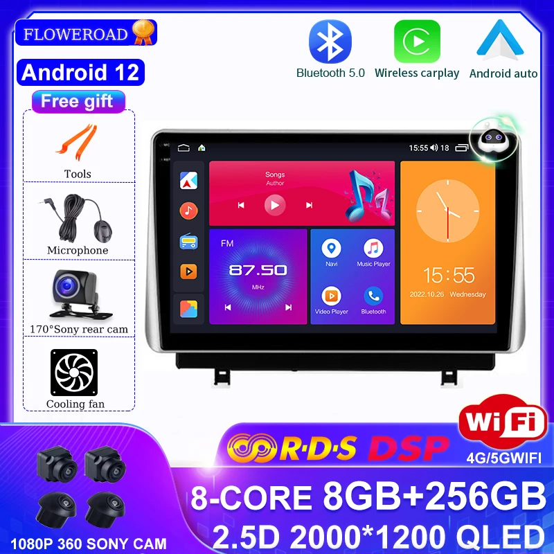 

Android 13 For Mazda 3 IV Axela BP 2018 - 2021 Car Radio Multimedia Stero Video Player GPS Navigation BT 4G 5G WIFI Carplay auto