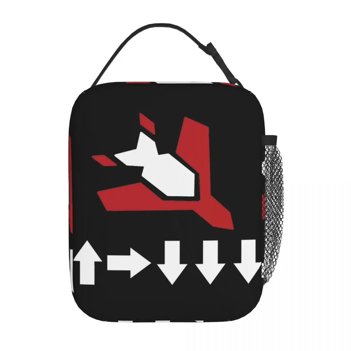 Game Stratagem Helldivers Kg Bomb 500 Lunch Bag For Children Lunch Box Office Cooler Bag Portable Zipper Oxford Tote Food Bags