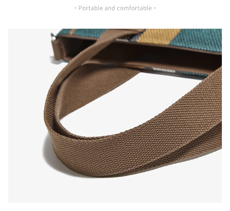 FOXER Stoff-Umhängetasche für Damen, lässige Handtasche mit großem Fassungsvermögen, modische, leichte Einkaufstasche, Geldbörse – Detail 5