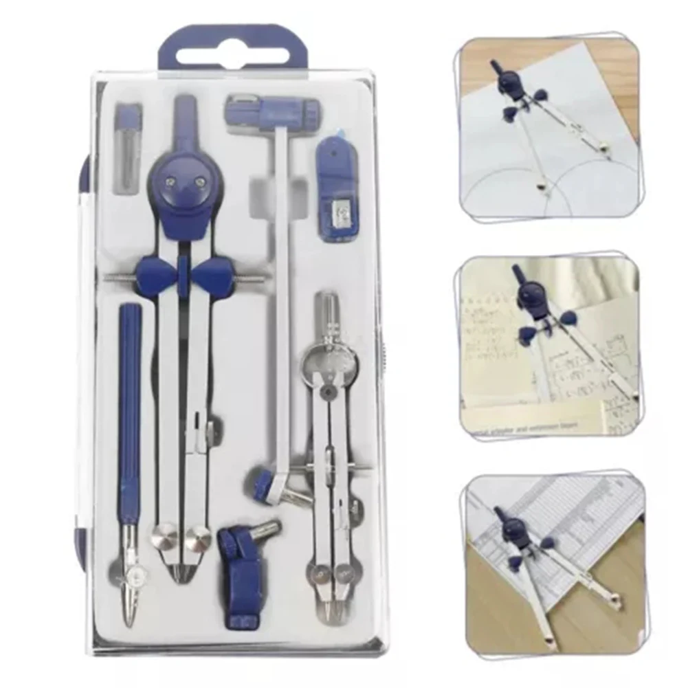 Drafting Drawing Compasses Set Geometry-Precision Tool Set With Storage Box For Students