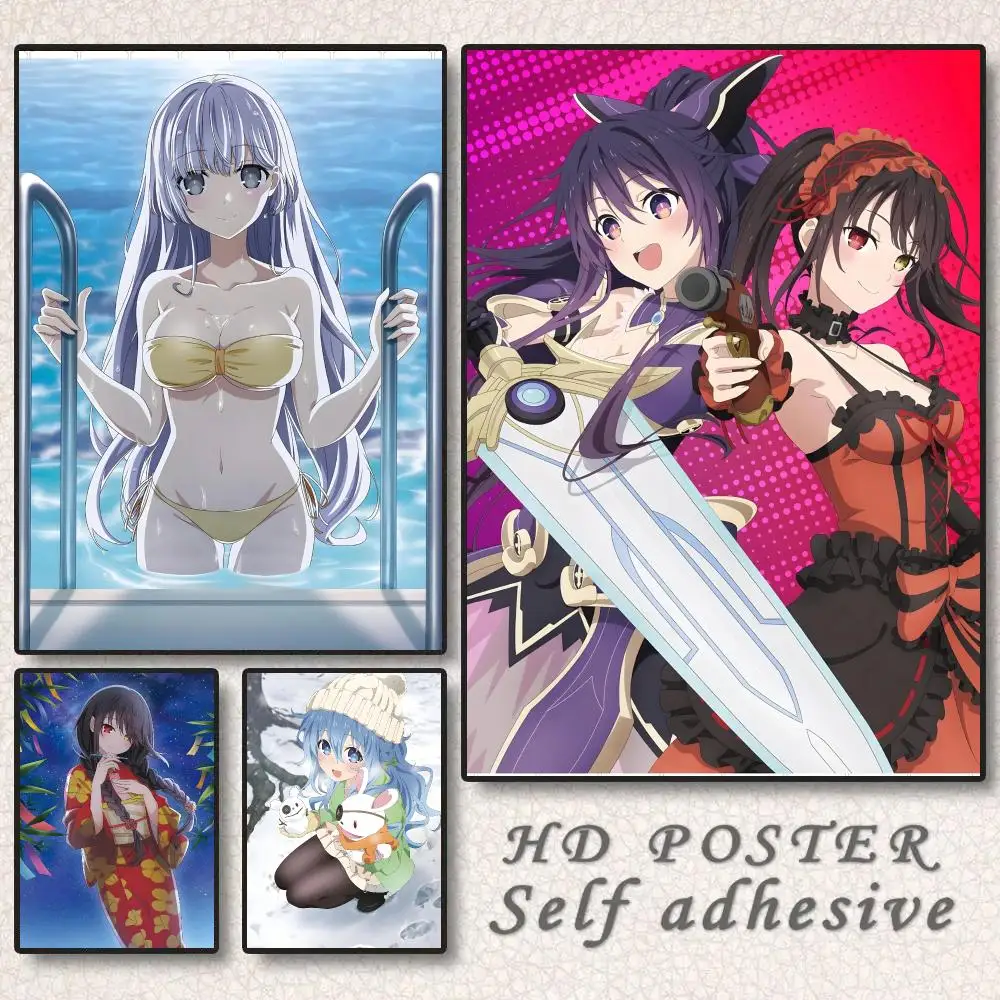 Cartoon Anime D-Date A Live Poster Wall Art Sticker Mural Photo Print Decorative Poster for Living Room Home Decor