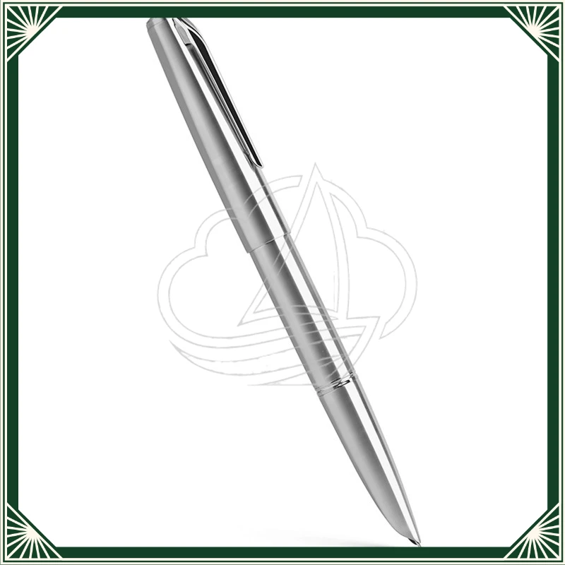 Titanium Alloy Fountain Pen, 14K Gold 0.5mm Nib, Ink Converter for Office Writing