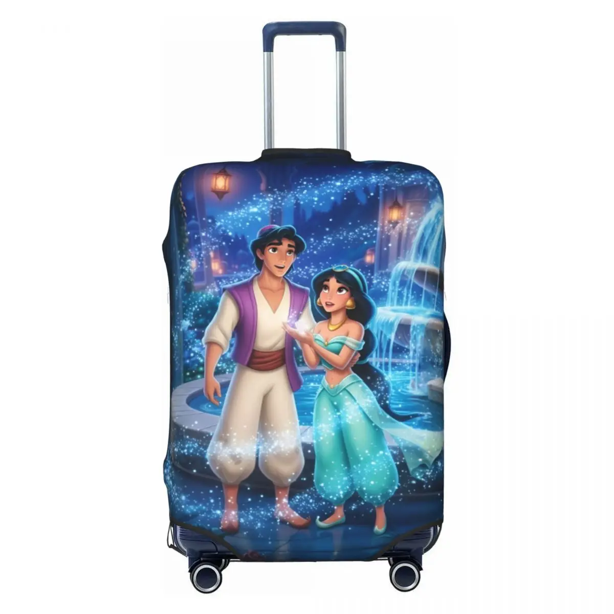 

Custom A-Aladdines Movie Suitcase Cover Washable Magical Luggage Covers Protector for 18-32 inch