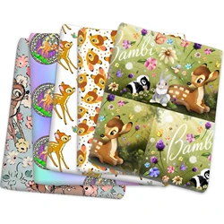 Disney Bambi 50*145cm Polyester Cotton Fabric Sewing Quilting Fabric Needlework Material DIY Handmade