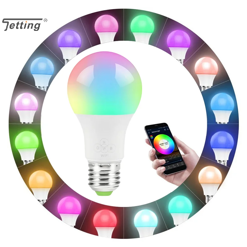 Smart WiFi Bulb RGBW Color-changing Support AlexaGoogle Voice Control Led Bulb Intelligent
