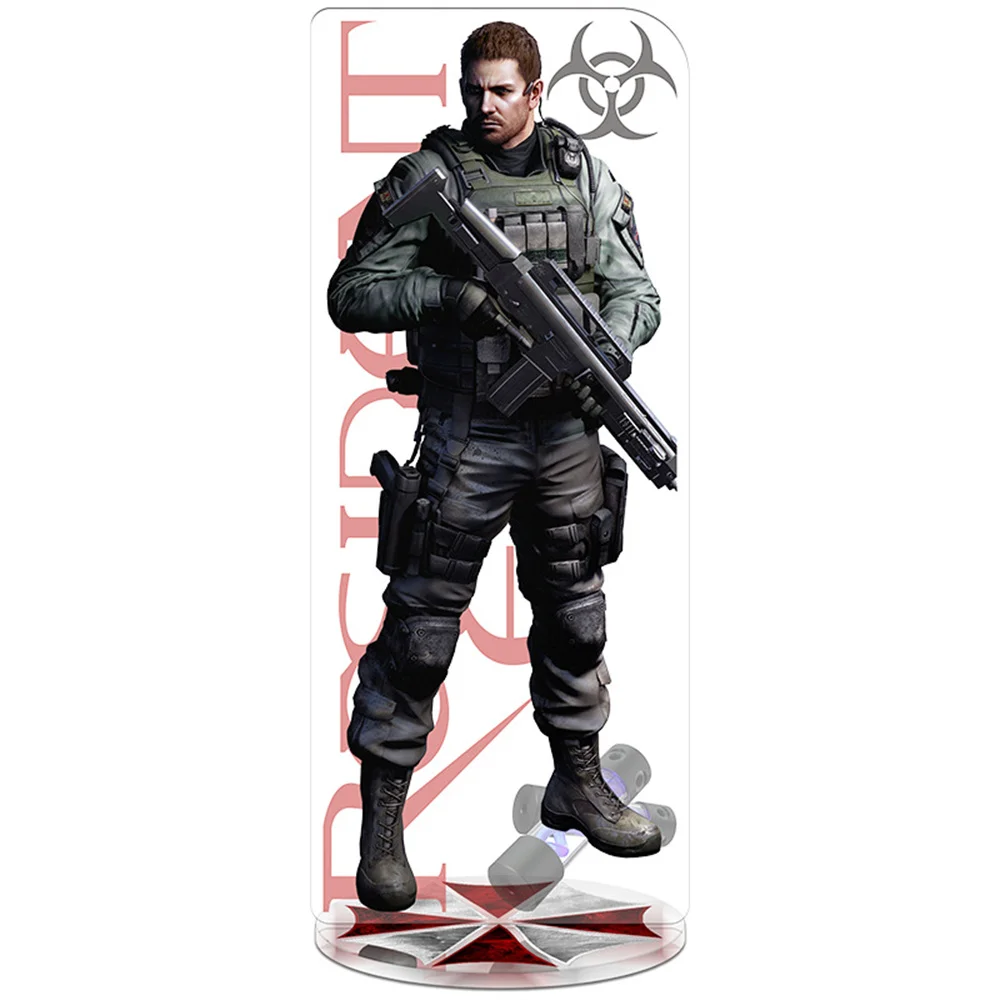 RE4 الشر المقيم 4 القلعة إعادة تعيين ليون سكوت كينيدي المفاتيح الاكريليك حامل نموذج لوحة هدية بالجملة لعبة المنتجات ذات الصلة