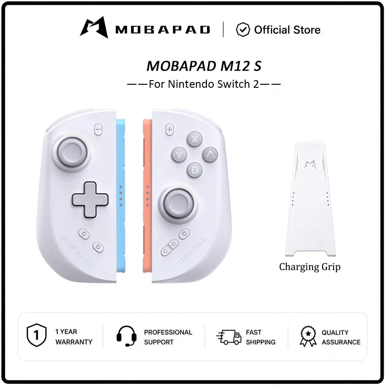 MOBAPAD M12 HD / M12 S Wireless Joypad for Nintendo Switch 2 With TMR Joystick Mechanical Buttons Remap Macro Gamepad image 3