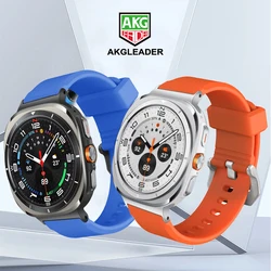 AKGLEADER  luminous  Strap For Samsung Galaxy Watch 7 ultra  Accessories Sport silicone Bracelet correa Galaxy Watch ultra 47mm