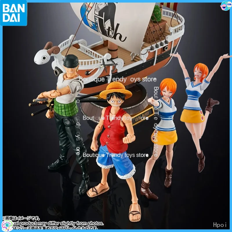 

In Stock BANDAI Original Box S.H.Figuarts ONE Piece MONKEY D LUFFY RORONOA ZORO NAMI SHF Action Figure Model Toy Gift for Kids