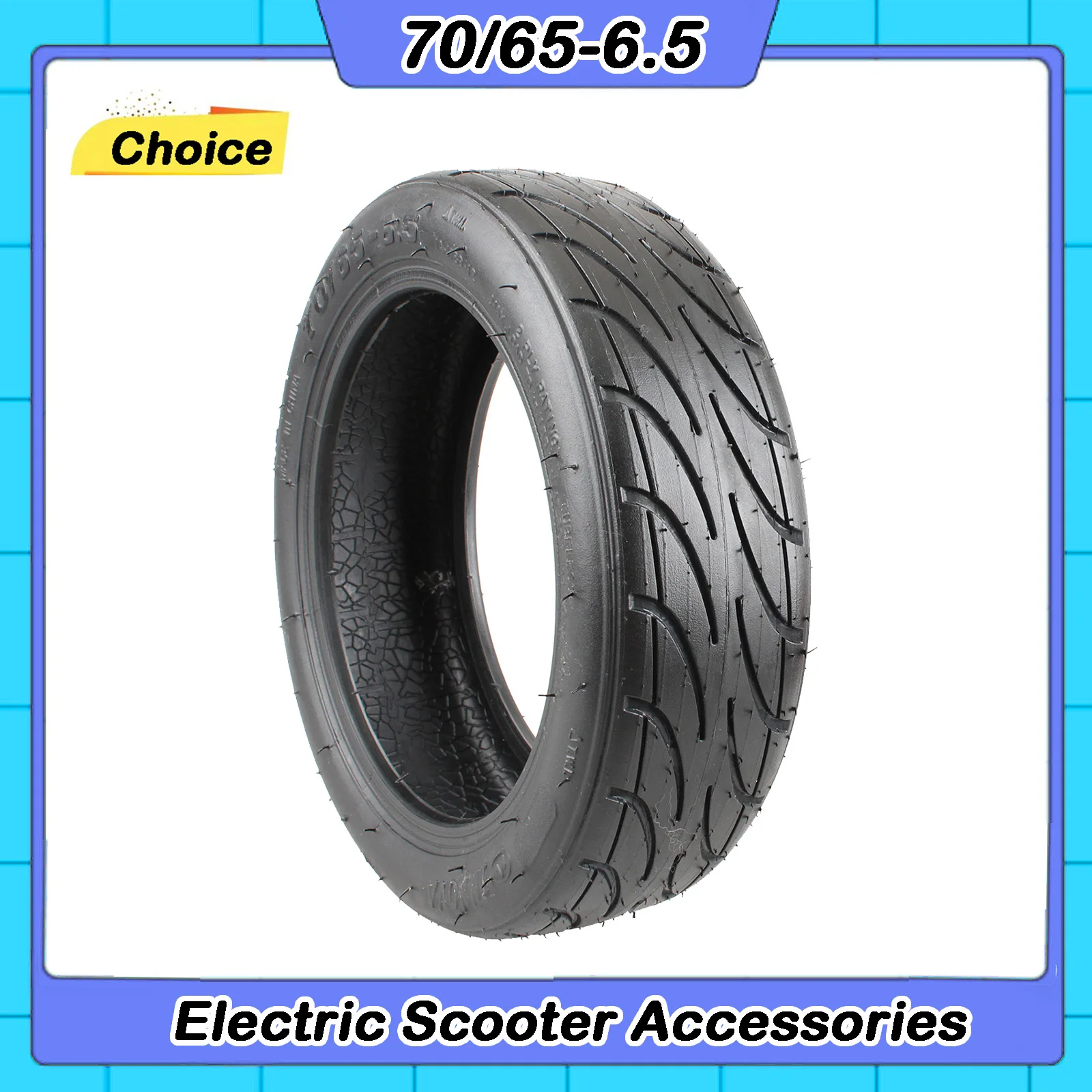 Neumáticos para Scooter de 10 Pulgadas 70/65-6.5, Neumático sin Cámara, Neumático al Vacío para Xiaomi Ninebot9, Segway Ninebot Mini S Pro, Scooter Autoequilibrado