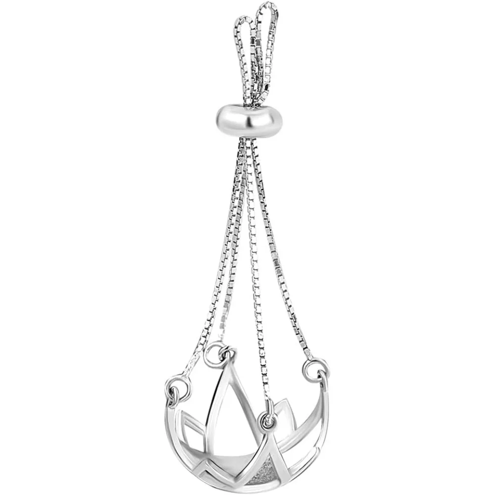 

Комплект установки подвески с жемчужной клеткой из стерлингового серебра 925 пробы