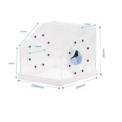 Imagen 2 del producto Caja de pulido Dental, Protector de lapeado, equipo de odontología, suministros de laboratorio para dentista, herramientas, 1 ud.