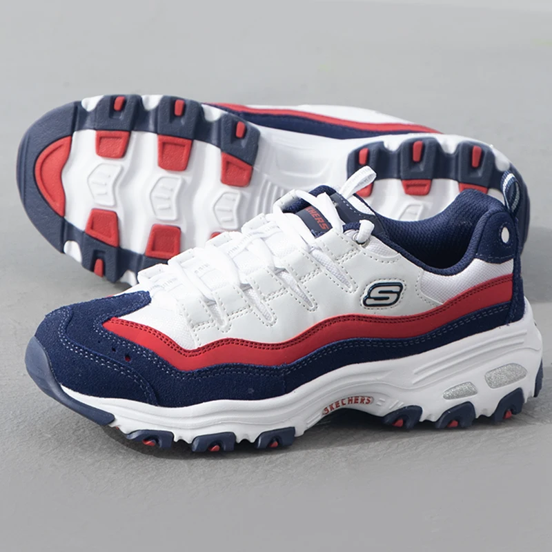 

Женские кроссовки Skechers, модные кроссовки в стиле «папины туфли», кроссовки «Панда», удобная износостойкая повседневная обувь с амортизацией 13141-Wnvr