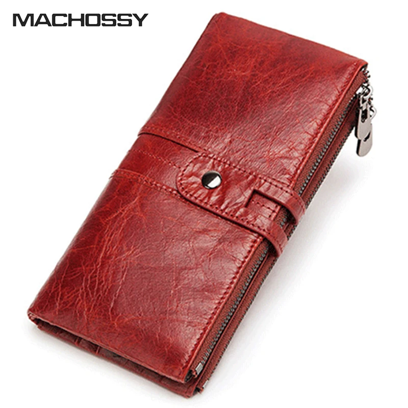 

Women Wallets Genuine Leather Ladies Long Clutch Wallet Leather Card Holder Classic Female Purse Brand Wallet For Women