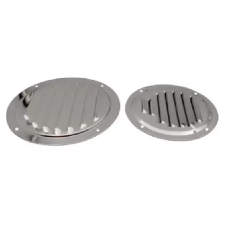 ISURE MARINE 2Pcs Stainless Steel Round Louvered Vent 4